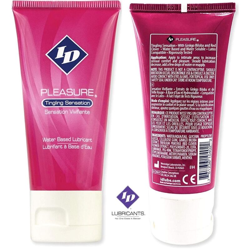 ID PLEASURE - WASSERBASIERTES GLEITMITTEL TINGING SENSATION TRAVEL TUBE 60 ML