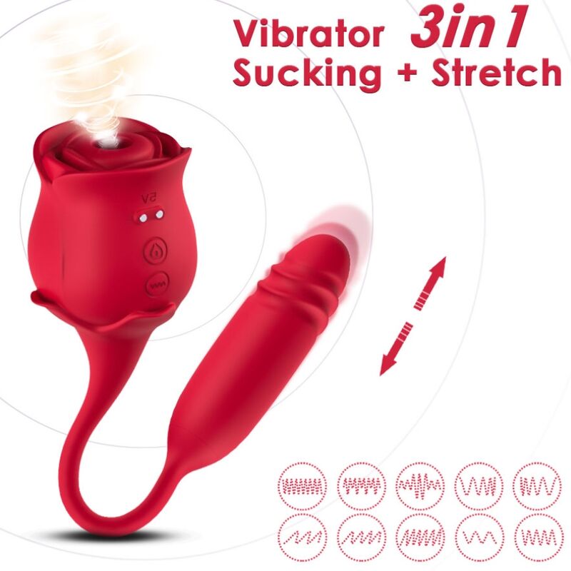 ARMONY - ROSEKNIGTH KLITORIS-SAUGER & VIBRATOR ROT