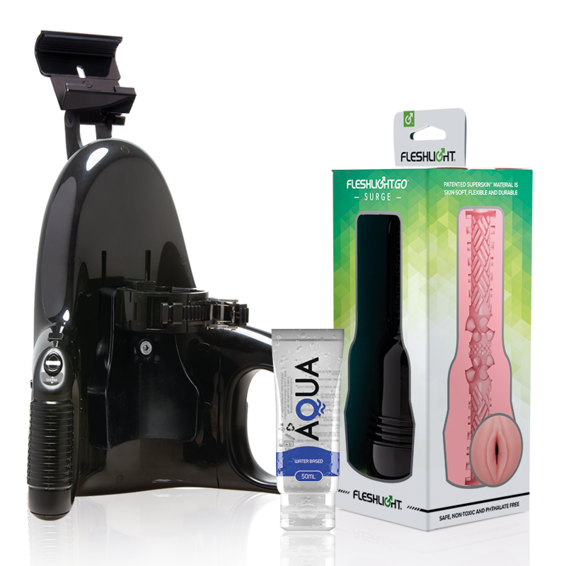 FLESHLIGHT - GO PINK LADY SURGE VAGINA + UNIVERSAL LAUNCH + GLEITMITTEL IN AQUA-QUALITÄT 50 ML