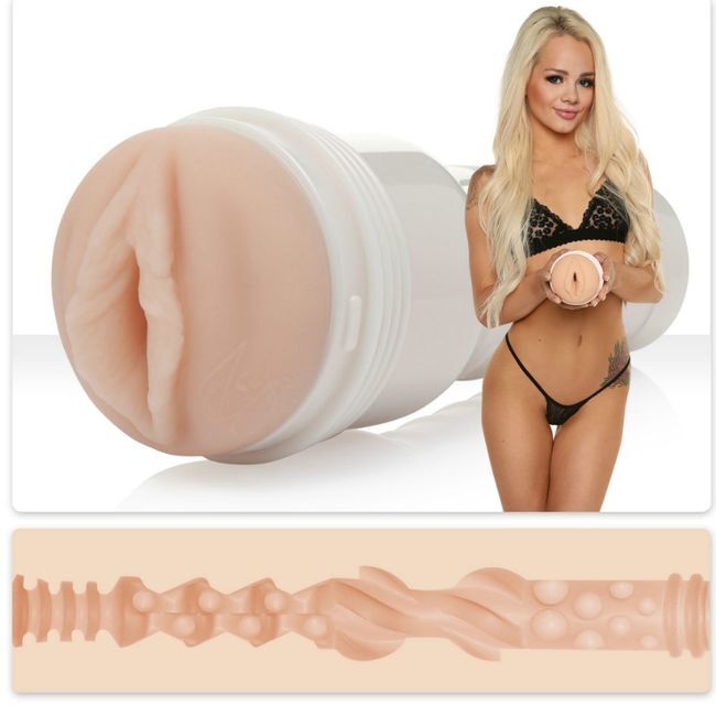 FLESHLIGHT - ELSA JEAN VAGINA TASTY + UNIVERSAL LAUNCH + GLEITMITTEL IN AQUA-QUALITÄT 50 ML