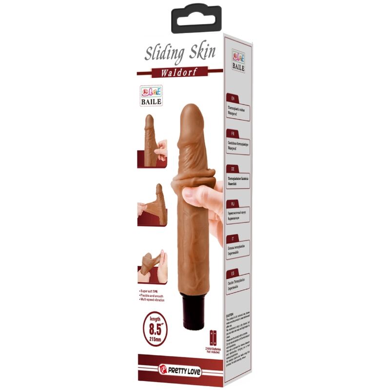 PRETTY LOVE - WALDORF REALISTISCHER VIBRATOR 18 CM -O- 4 CM