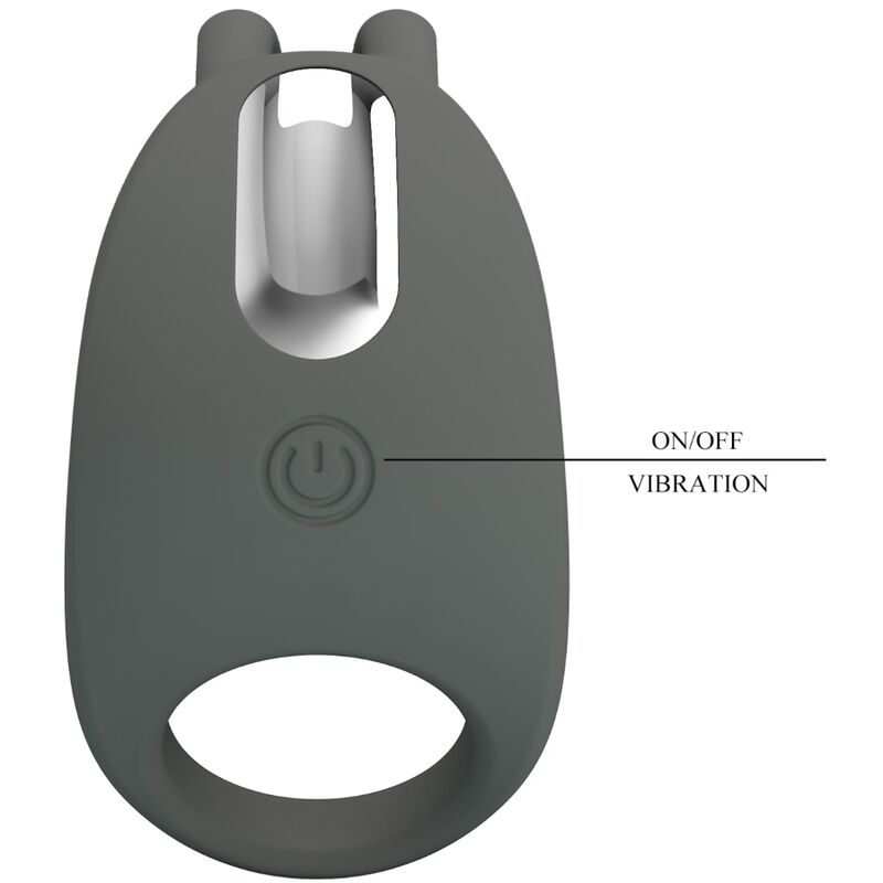 PRETTY LOVE - STRATUS RABBIT VIBRIERENDER RING GRAU