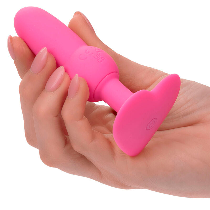 CALEXOTICS - FIRST TIME ANAL PLUG MIT PERLENSONDE 10 VIBRATIONEN ROSA