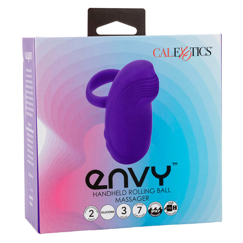 CALEXOTICS - ENVY HANDMASSAGER MIT ROLLBALL, 7 VIBRATIONEN, LILA