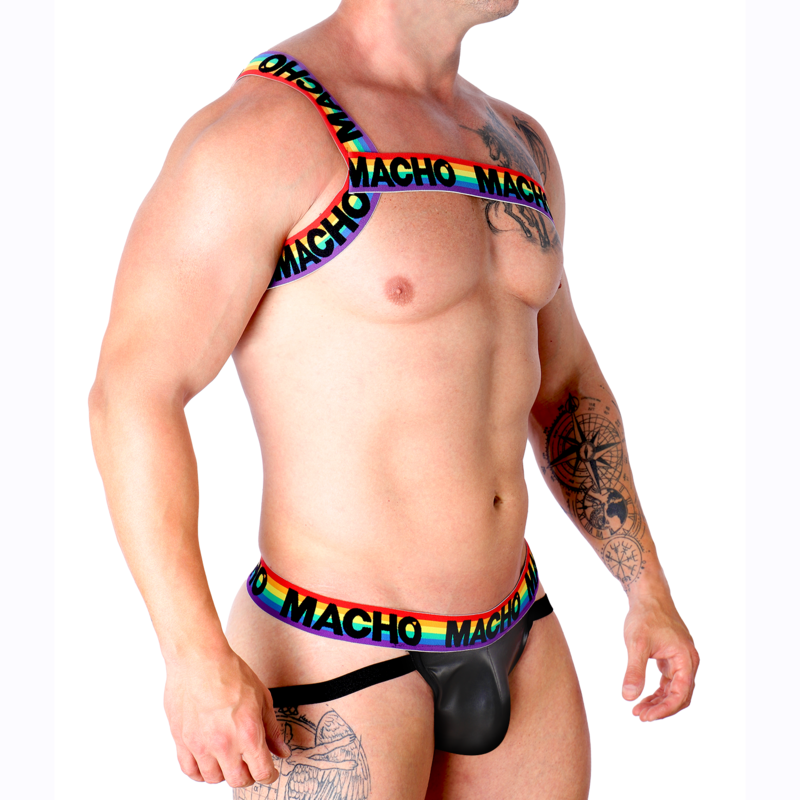 MACHO - RÖMISCHES HARNESS WEISS S/M