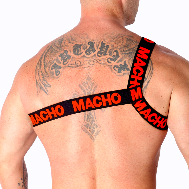 MACHO - RÖMISCHES HARNESS WEISS S/M