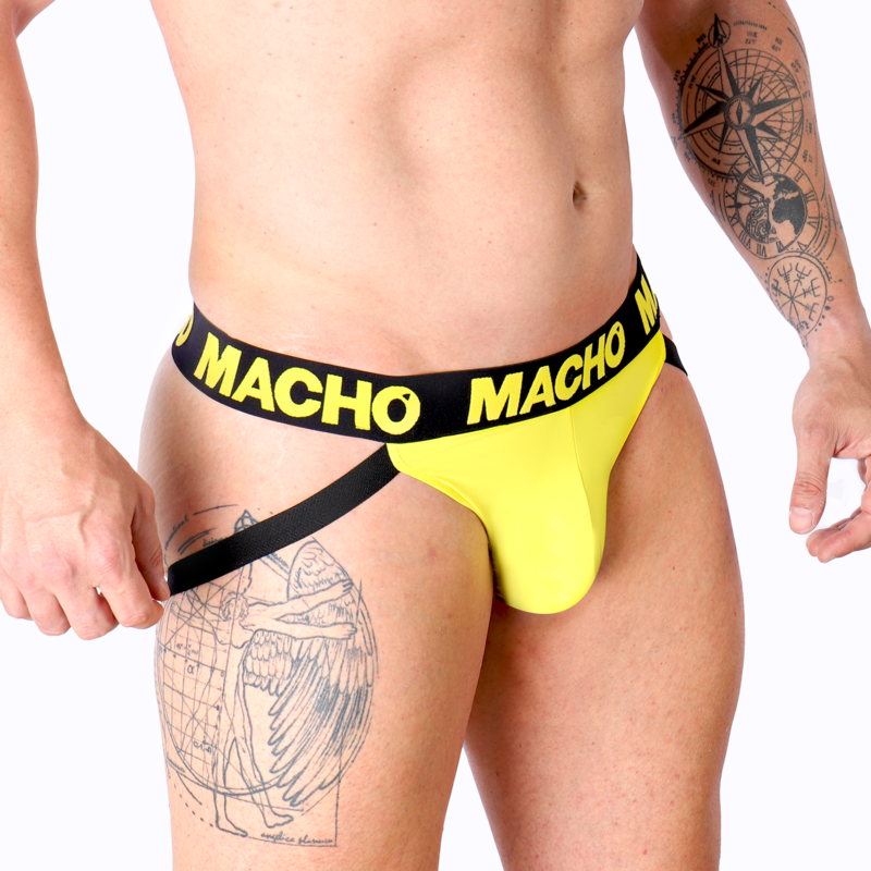 MACHO - MX25A JOCK AMARILLO LYCRA S