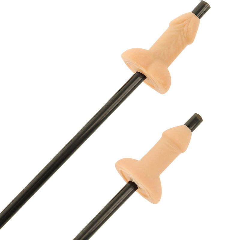 DIABLO PICANTE - TASCHE MIT 10 NATÜRLICHEN PENIS-STROHHALMEN