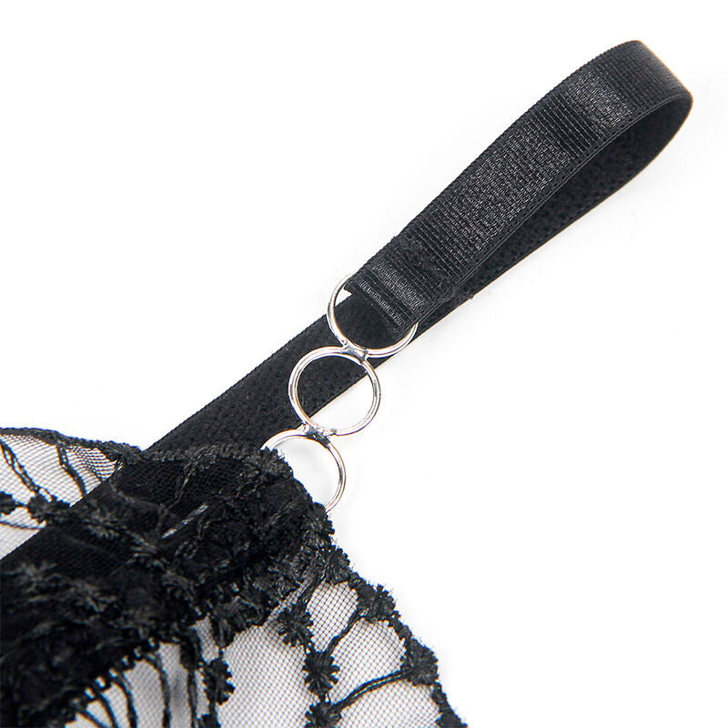 SUBBLIME - 955212 TRANSPARENTER BODY MIT SCHWARZER HOHLSPITZE S/M