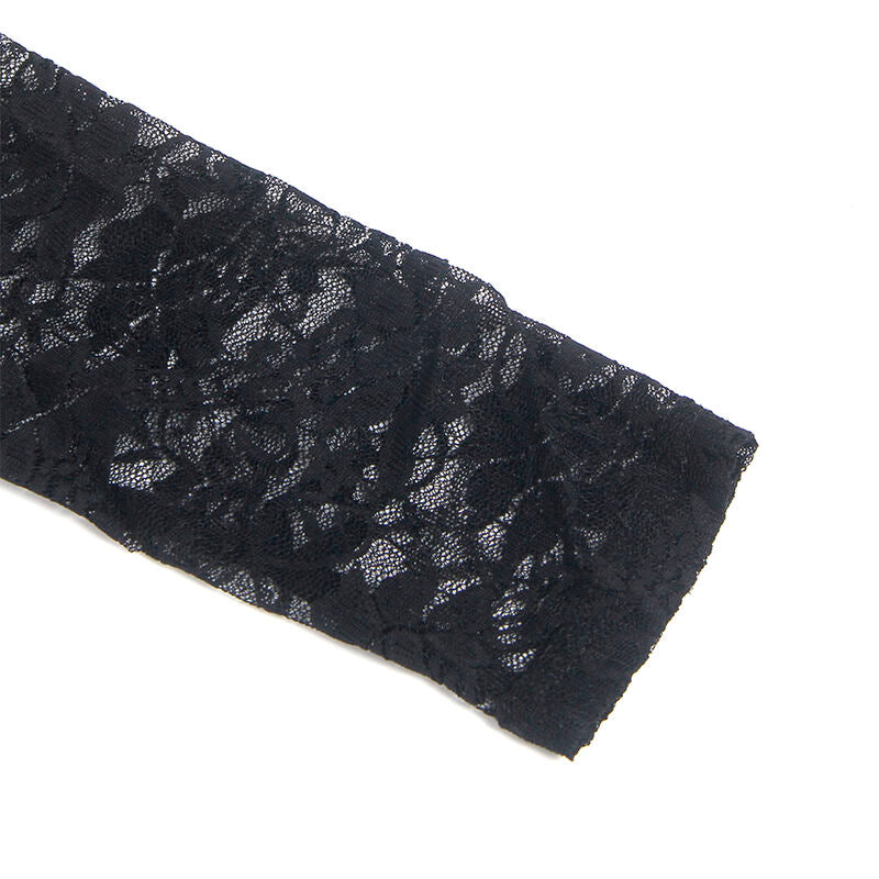 SUBBLIME - 955595 LANGARMKLEID MIT SCHWARZER SPITZE S/M