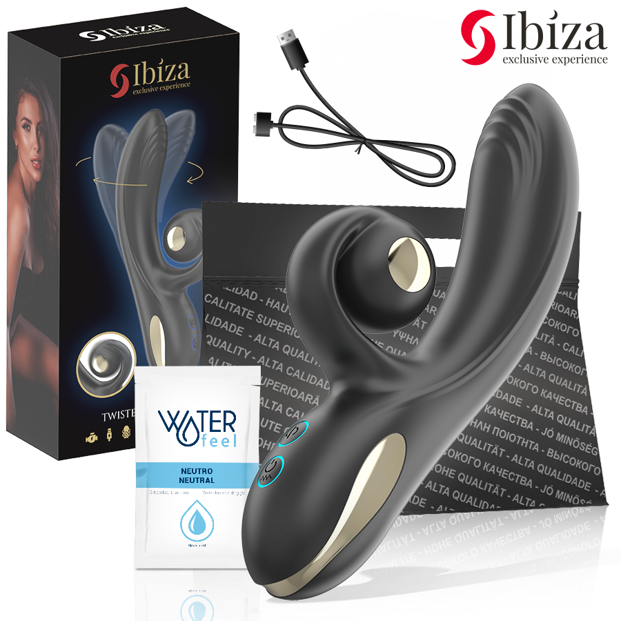 IBIZA - TWISTER VIBRATOR MIT KURVENSTIMULATOR UND VIBRO-ROTATION