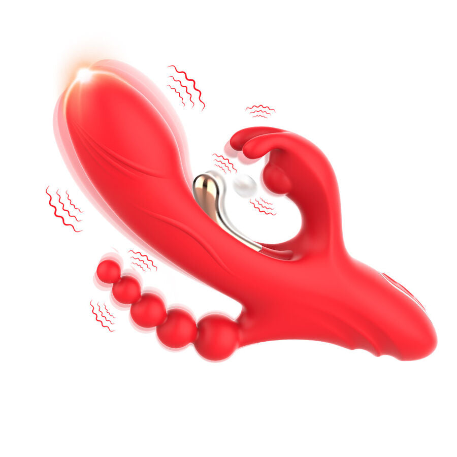 ARMONY - G-PUNKT- UND KLITORIS-STIMULATOR-VIBRATOR ROT