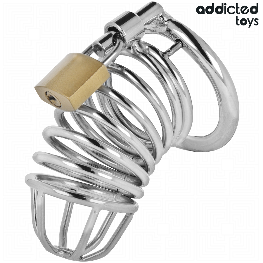 ADDICTED TOYS LOCKED - IRON CELL METALL-PENISKÄFIG 5 CM GRÖSSE L