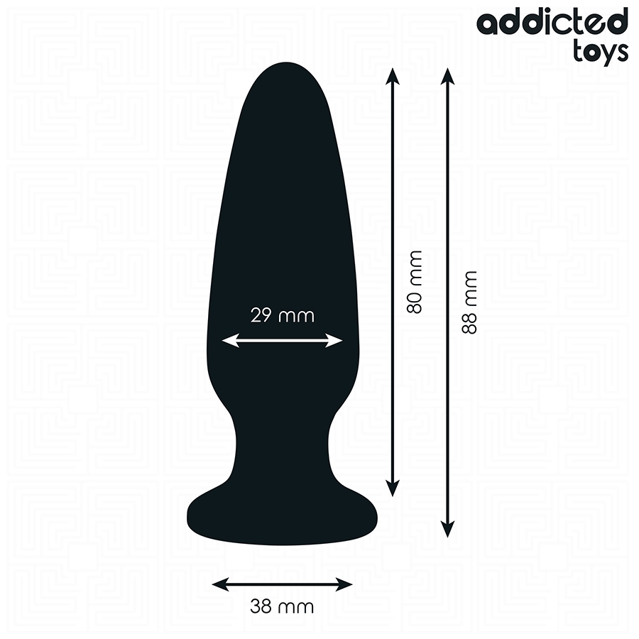 ADDICTED TOYS - ANAL PLUG MIT JUWEL GRÖSSE S 8,8 CM