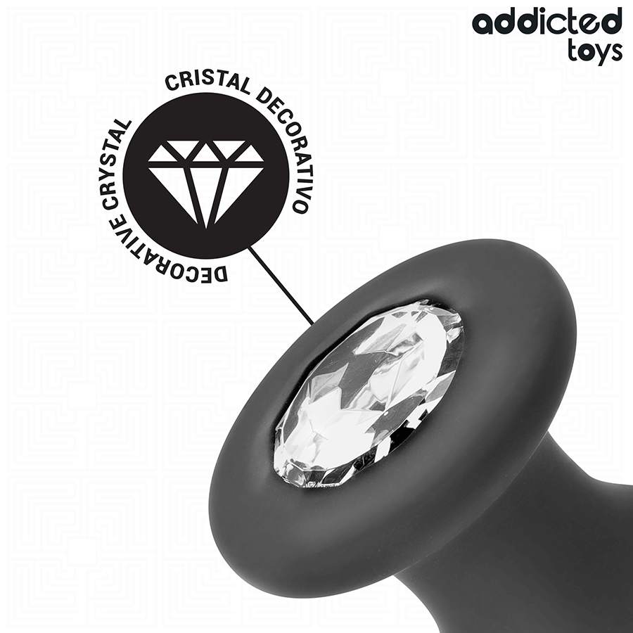 ADDICTED TOYS - ANAL PLUG MIT JUWEL GRÖSSE M 10,4 CM