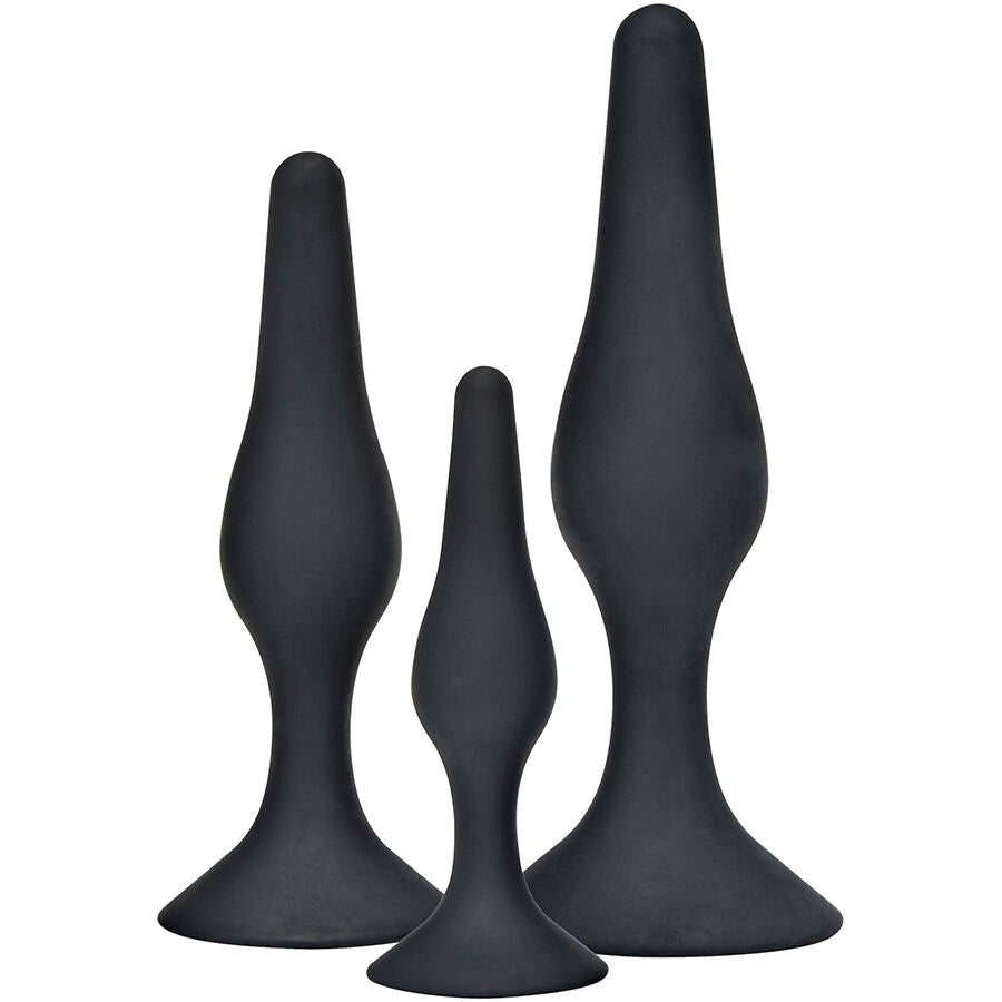 TOYJOY - ANAL PLAY CURVY COMPANIONS ANAL PLUG 3 STÜCK SCHWARZ