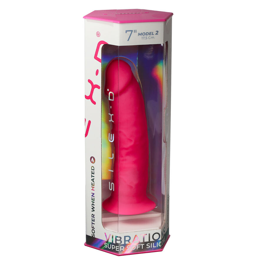 SILEXD - REALISTISCHER PENIS MODELL 2 ROSA + FERNBEDIENUNG LRS 17 CM