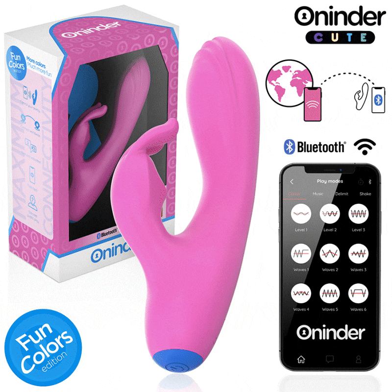 ONINDER CUTE - LOVE BUNNY VIBRATOR G-SPOT CLITORIS - KOSTENLOSE WELTWEITE APP