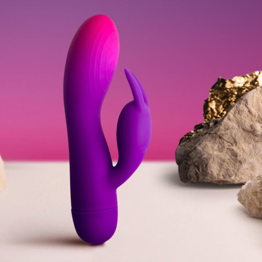 ROCKS-OFF - GLO-GIRL LILA RABBIT VIBRATOR