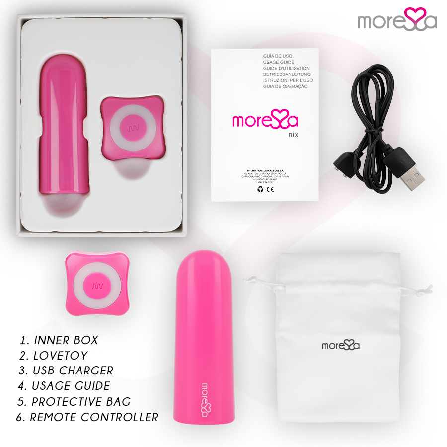 MORESSA - NIX VIBRATOR FERNBEDIENUNG ROSA
