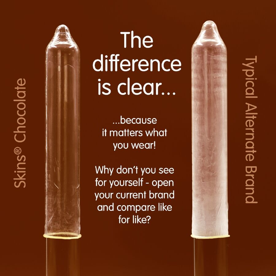 SKINS - SCHOKOLADE PREMIUM-KONDOME PACKUNG 8