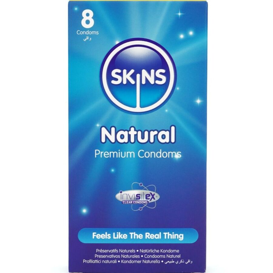 SKINS - NATÜRLICHE PREMIUM-KONDOME PACKUNG 8