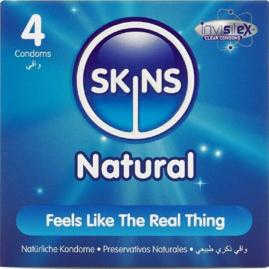 SKINS - NATÜRLICHE PREMIUM-KONDOME PACKUNG 4