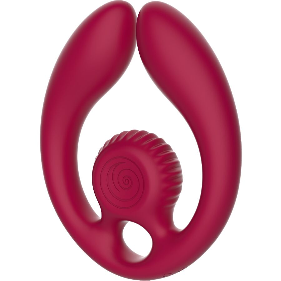 SNAIL VIBE - GIZI DUO PAARSTIMULATOR FERNBEDIENUNG BURGUND