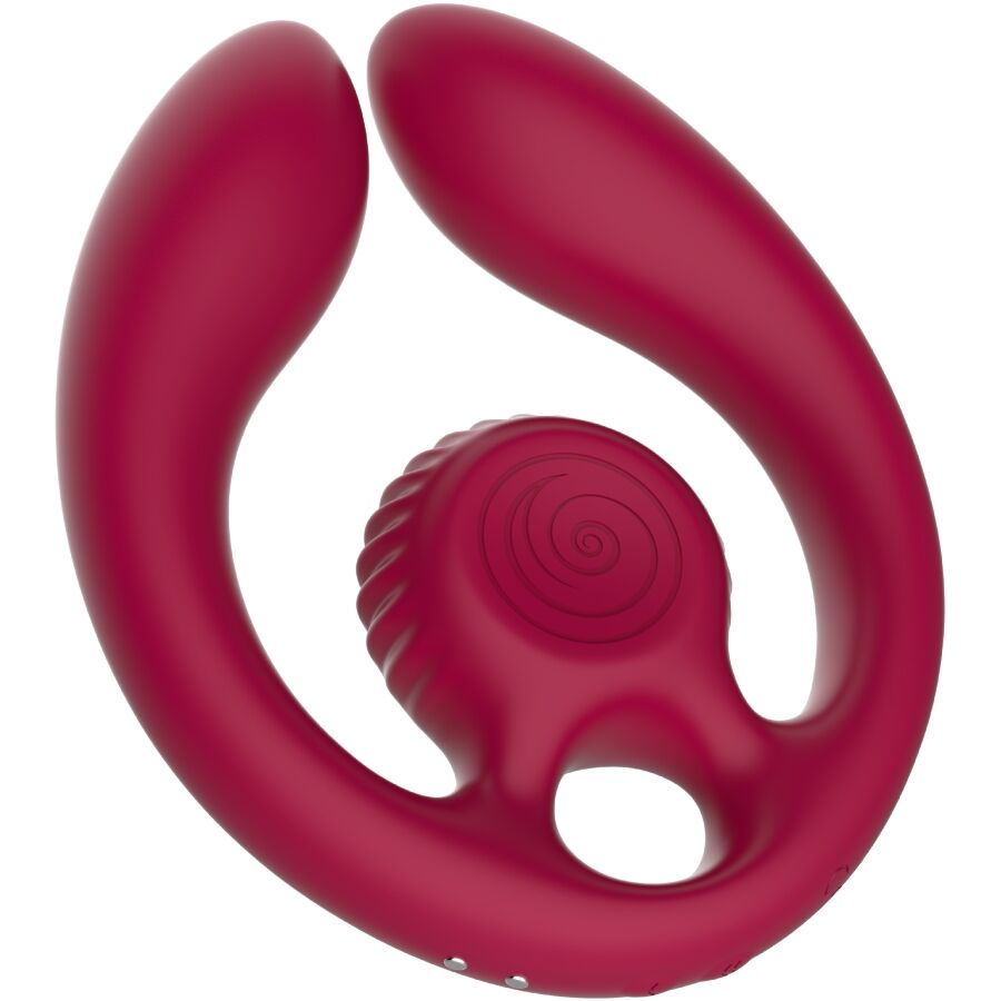 SNAIL VIBE - GIZI DUO PAARSTIMULATOR FERNBEDIENUNG BURGUND
