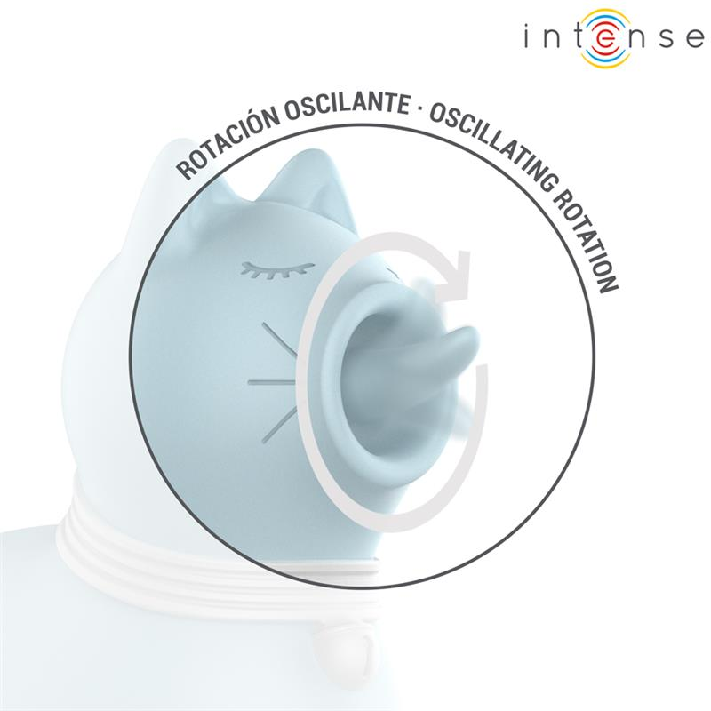 INTENSE - DUCHESS STIMULATOR MIT ROTIERENDER ZUNGE 360º BLAU