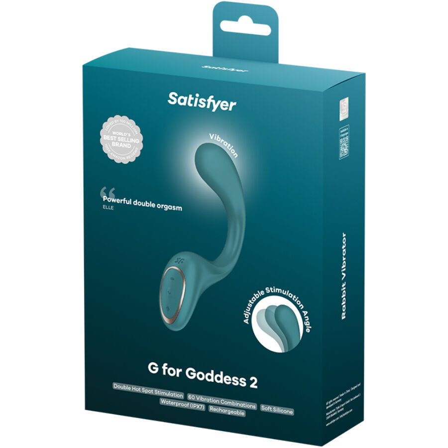 SATISFYER - G FOR FODDES 2 RABBIT VIBRATORFLASCHE GRÜN