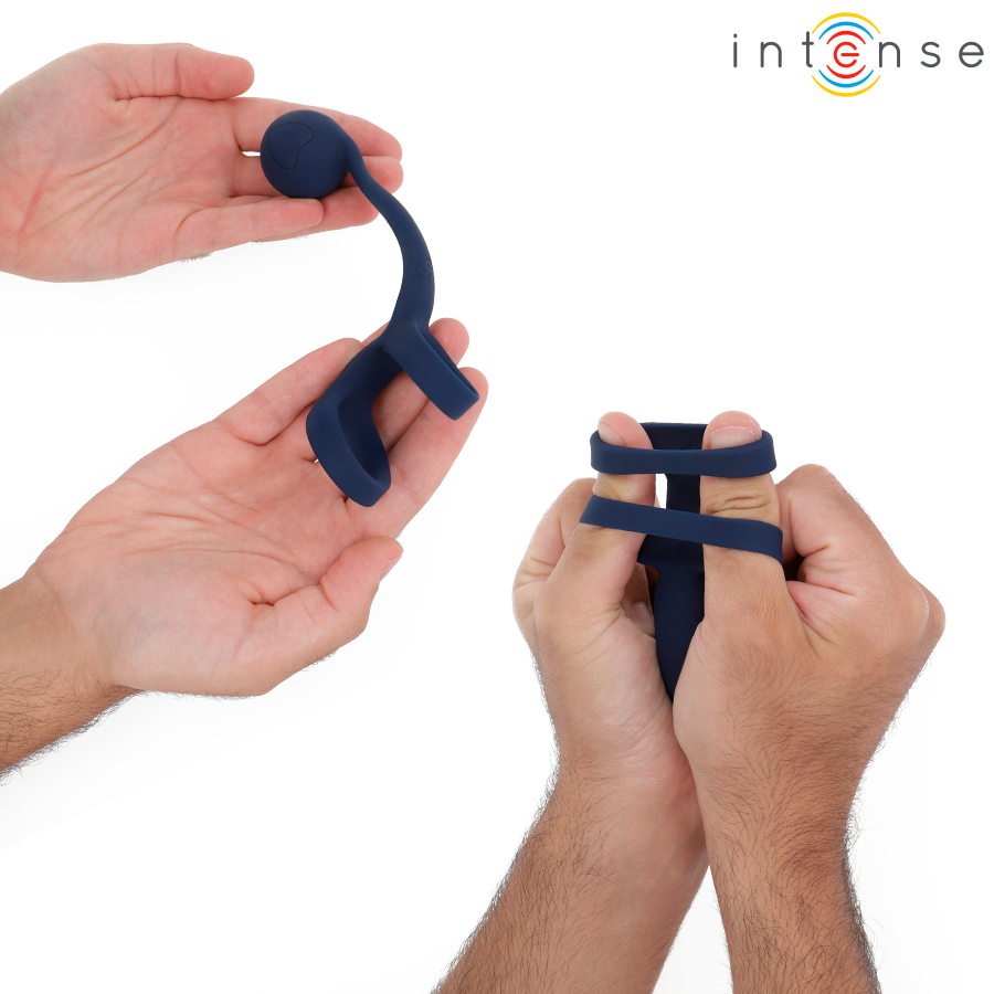 INTENSE - TYSON COCK RING MIT VIBRIERENDER KUGEL Ø 3,2 CM