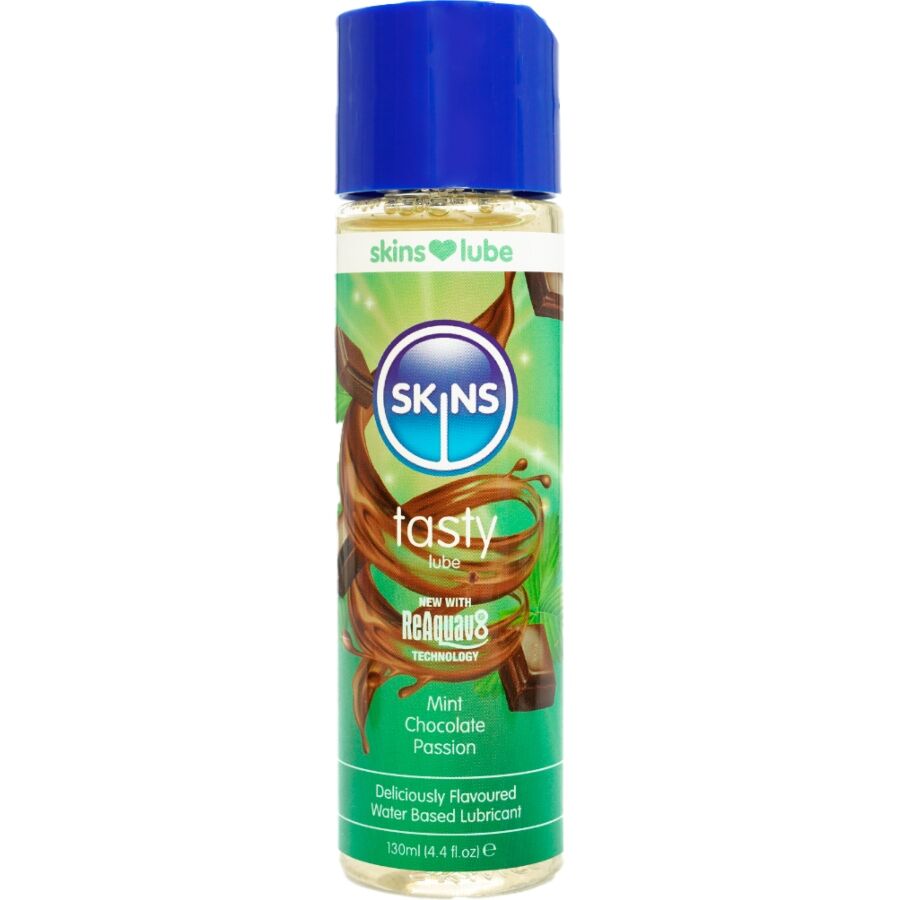 SKINS – KÖSTLICHES, WASSERBASIERTES GLEITMITTEL MINZE & SCHOKOLADE 130 ML
