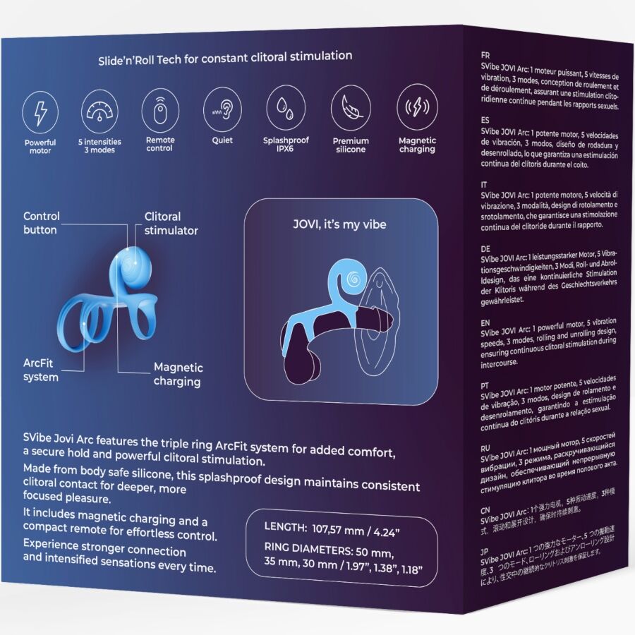 SNAIL VIBE - JOVI ARC COUPLE RING FERNBEDIENUNG BLAU