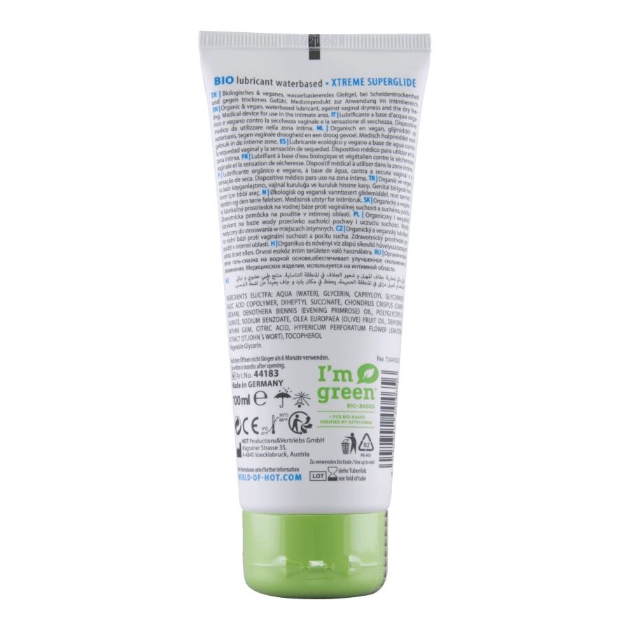 HOT - BIO-SCHMIERMITTEL AUF WASSERBASIS SUPERGLIDE XTREME 100 ML