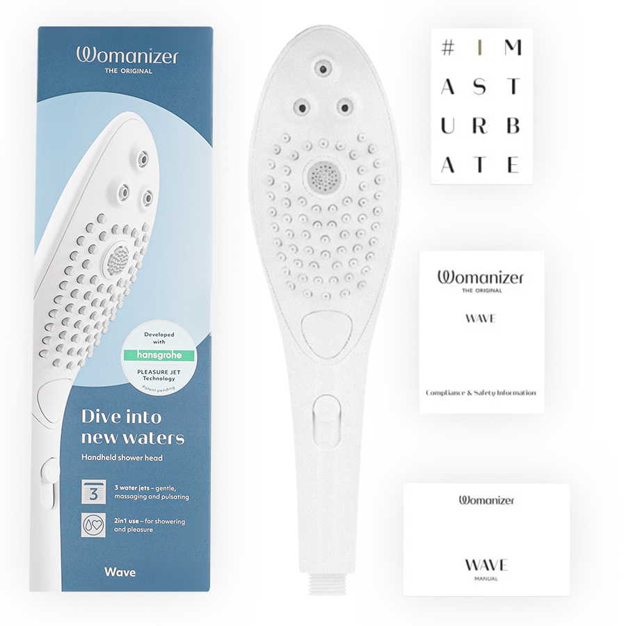 WOMANIZER - WAVE KLITORALSTIMULIERENDER DUSCHKOPF WEISS