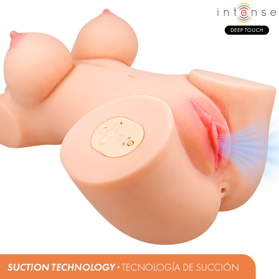INTENSE DEEP TOUCH - VERO TORSO ANUS UND VAGINA MIT SAUG-, WÄRME-, VIBRATIONS- UND STIMMEFFEKTEN MIT FERNBEDIENUNG 5,5 KG