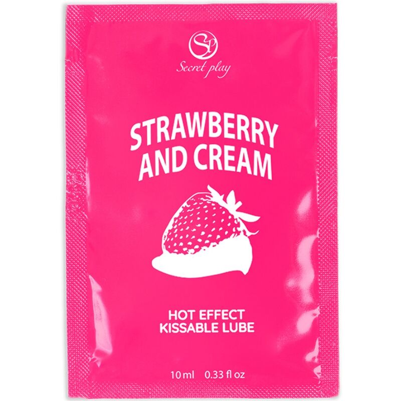 SECRETPLAY - EINZELDOSIS-GLEITMITTEL ERDBEER & CREME 10 ML